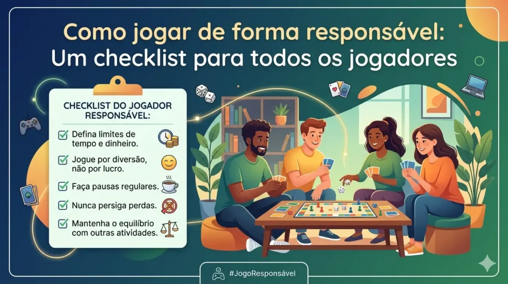 Como jogar de forma responsável: Um checklist para todos os jogadores
